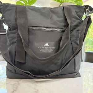 Like-new Adidas nylon bag with handle and crossbody strap
